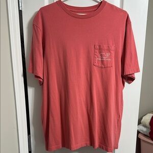Vineyard Vines Red Short Sleeve Tee
